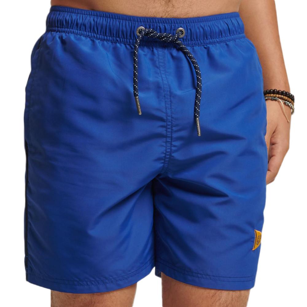 Short de bain Bleu Homme Superdry Varsity pas cher