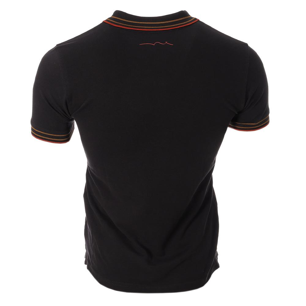 Polo Noir/Rouge/Orange Homme Teddy Smith Pasian vue 2