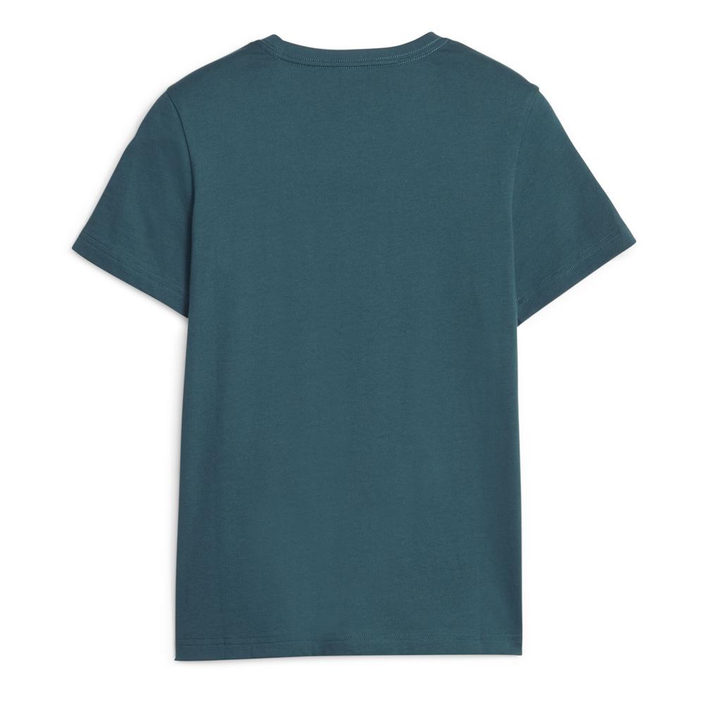 T-shirt Vert/Bleu Garçon Puma Ess+ 2 Col Logo vue 2