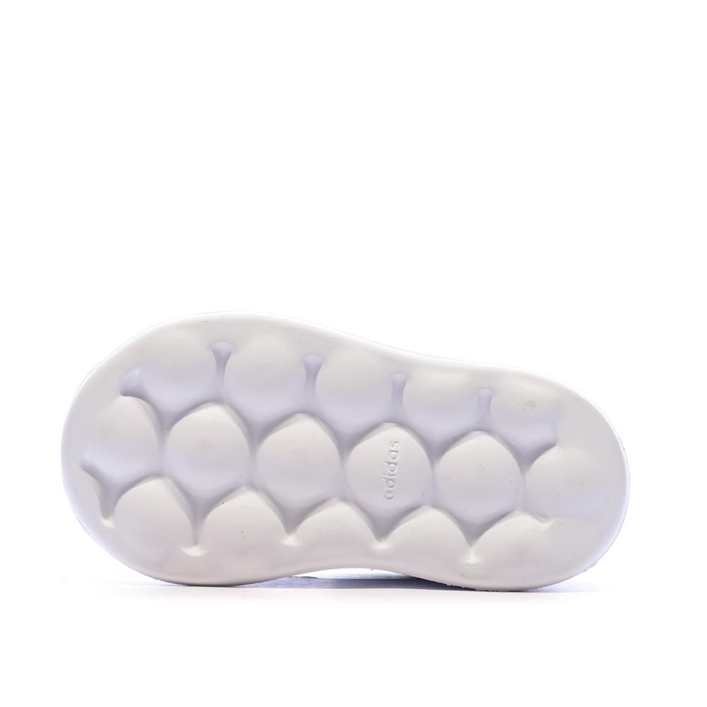 Baskets Blanches/Marron Fille Adidas Grand Court 2.0 vue 5