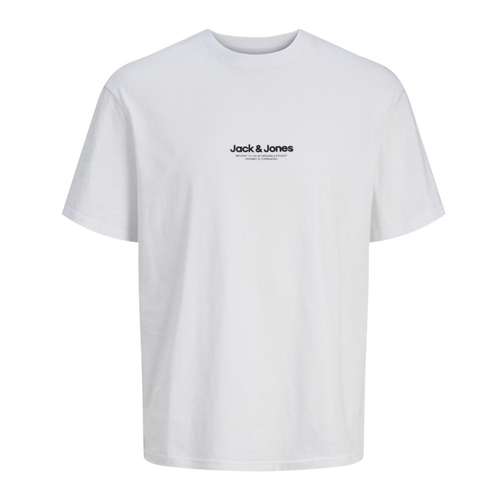 T-shirt Blanc Homme Jack & Jones Whvesterbro pas cher