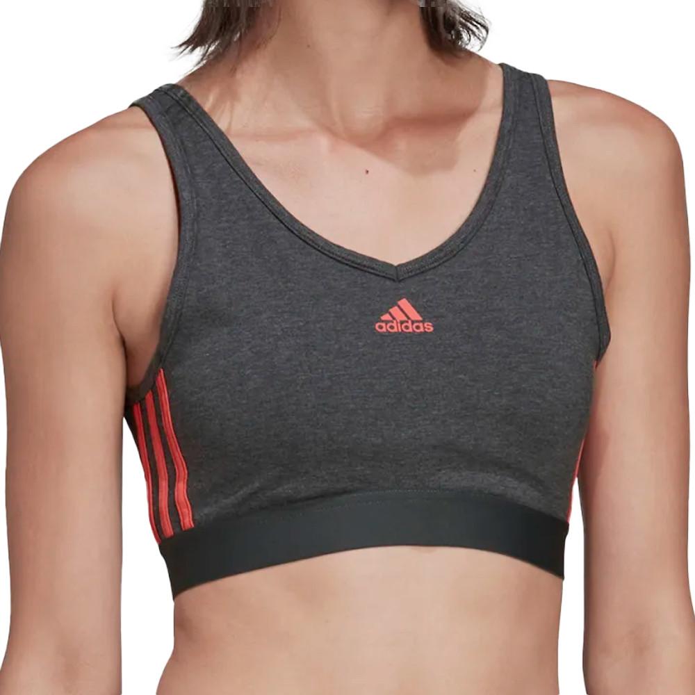 Brassière Grise Femme Adidas Essentials pas cher