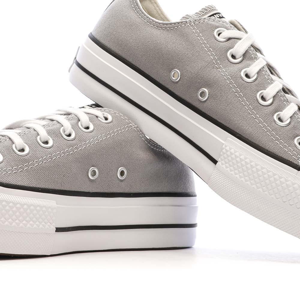 Baskets Grises Femme Converse Chuck Taylor All Star Lift A07573C vue 7
