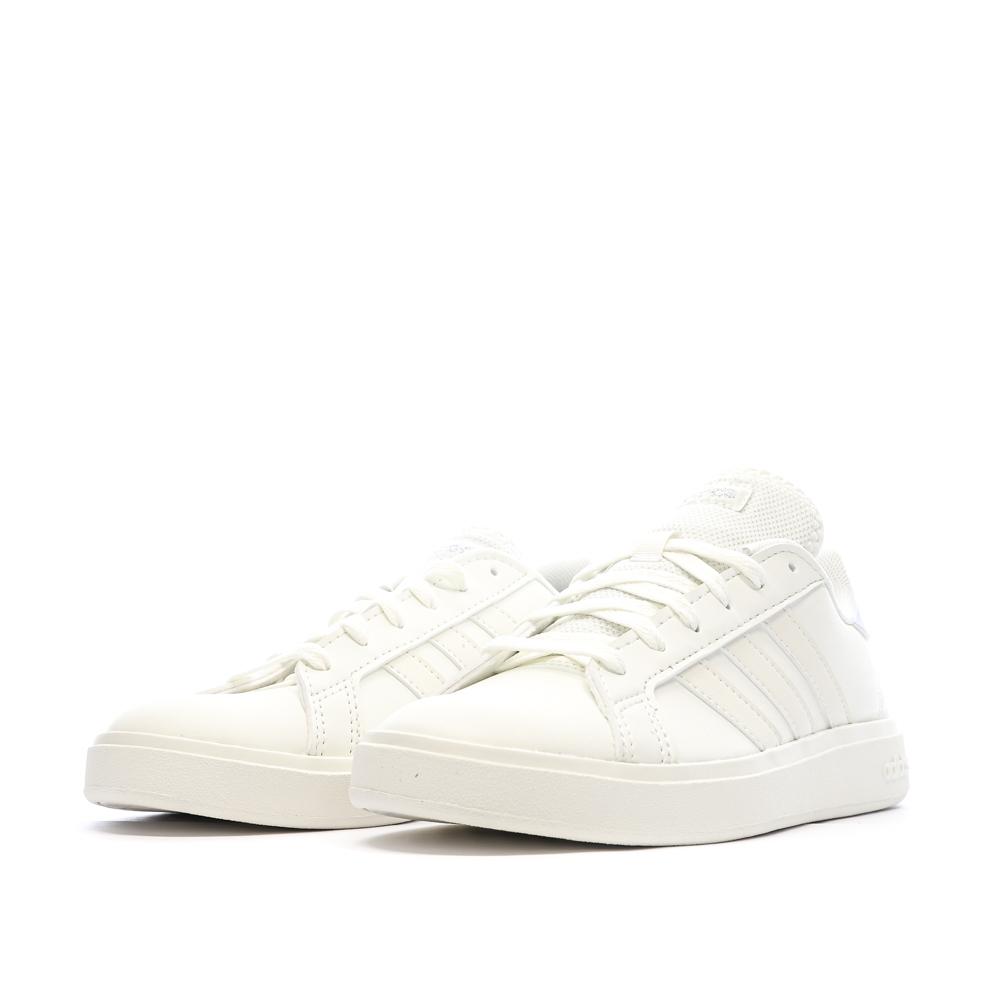 Baskets Ecru Femme Adidas Grand Court Base 2.0 vue 6