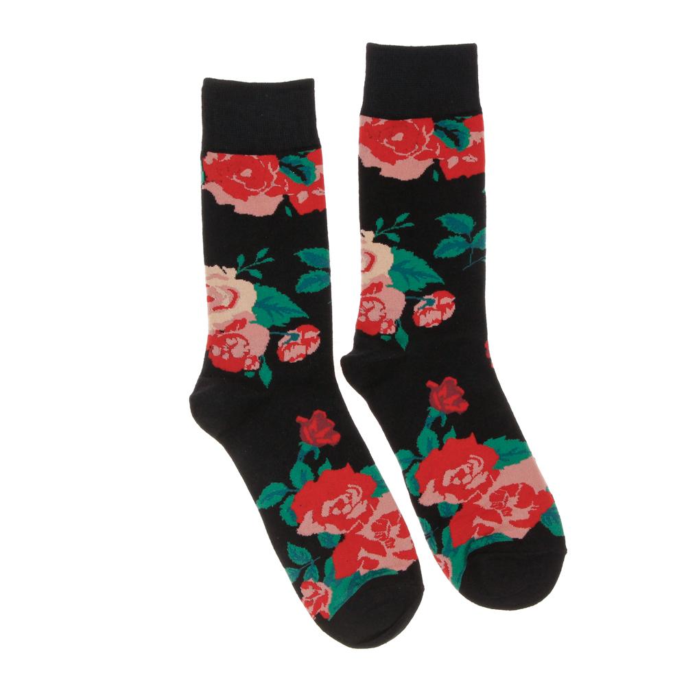 Chaussettes Noir/Rose Mixte Stella Green Rose pas cher