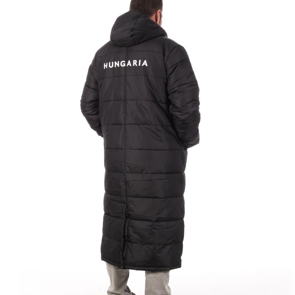 Doudoune Longue Noire Homme Hungaria Ovalie vue 2