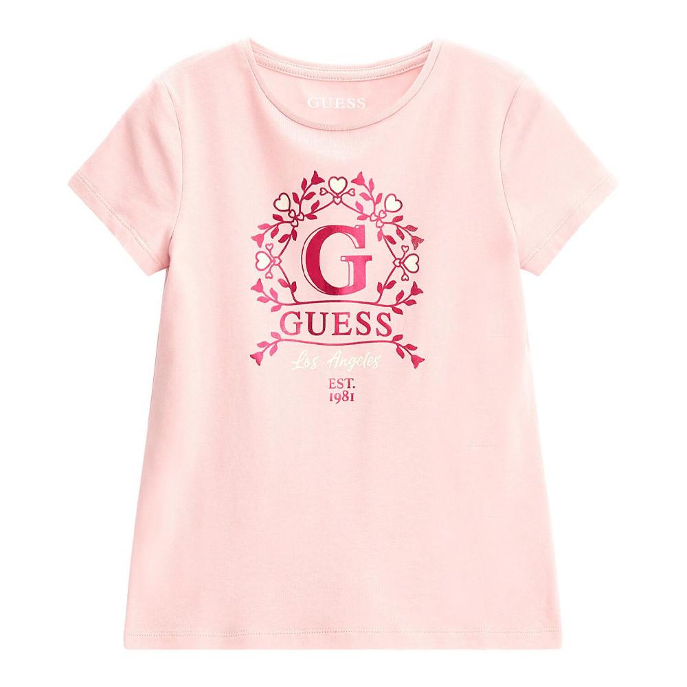T-shirt Rose Fille Guess 1314 pas cher
