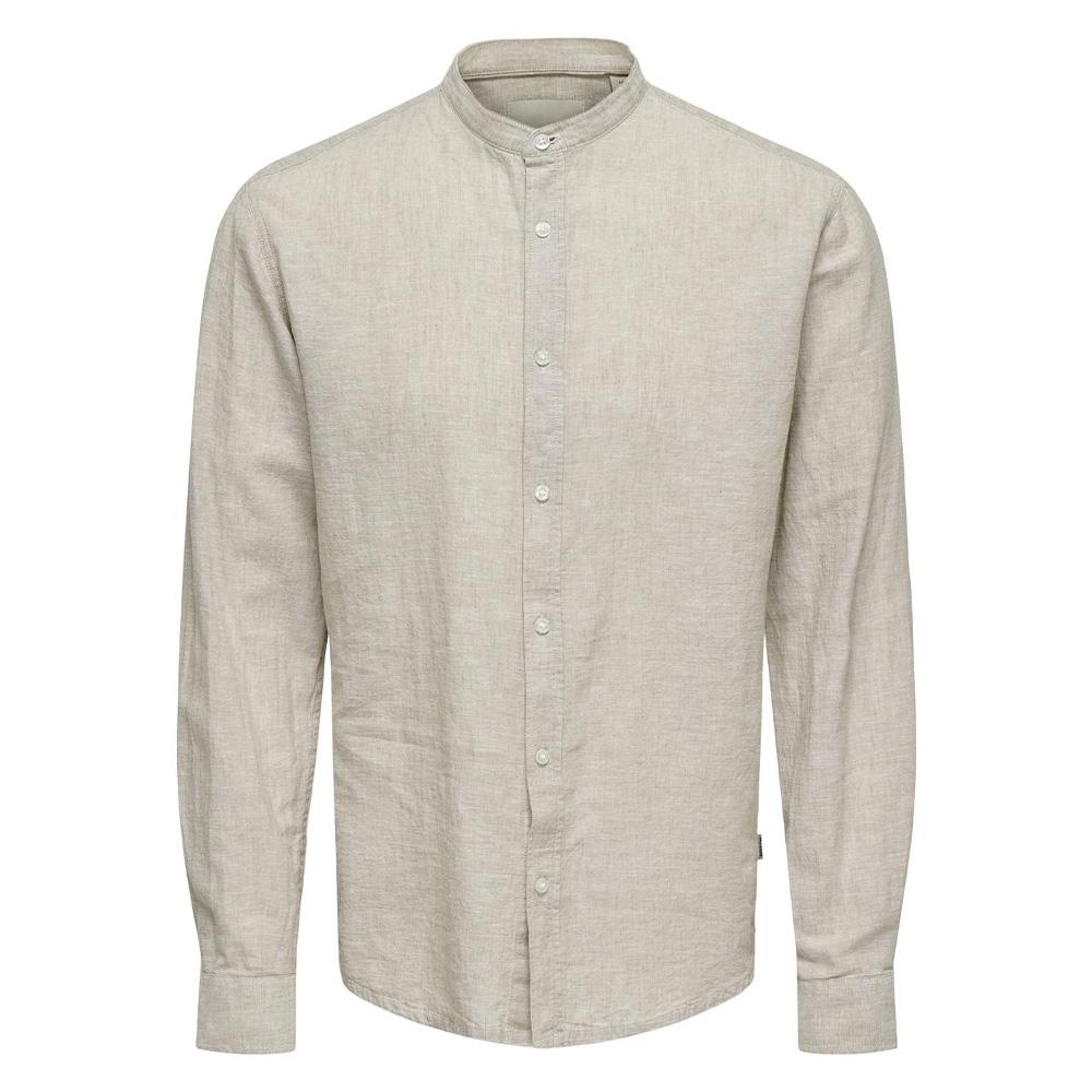 Only & Sons Caiden Light Grey Men’s Shirt Photo of the Espace des Marques %store% store - view of %key%
