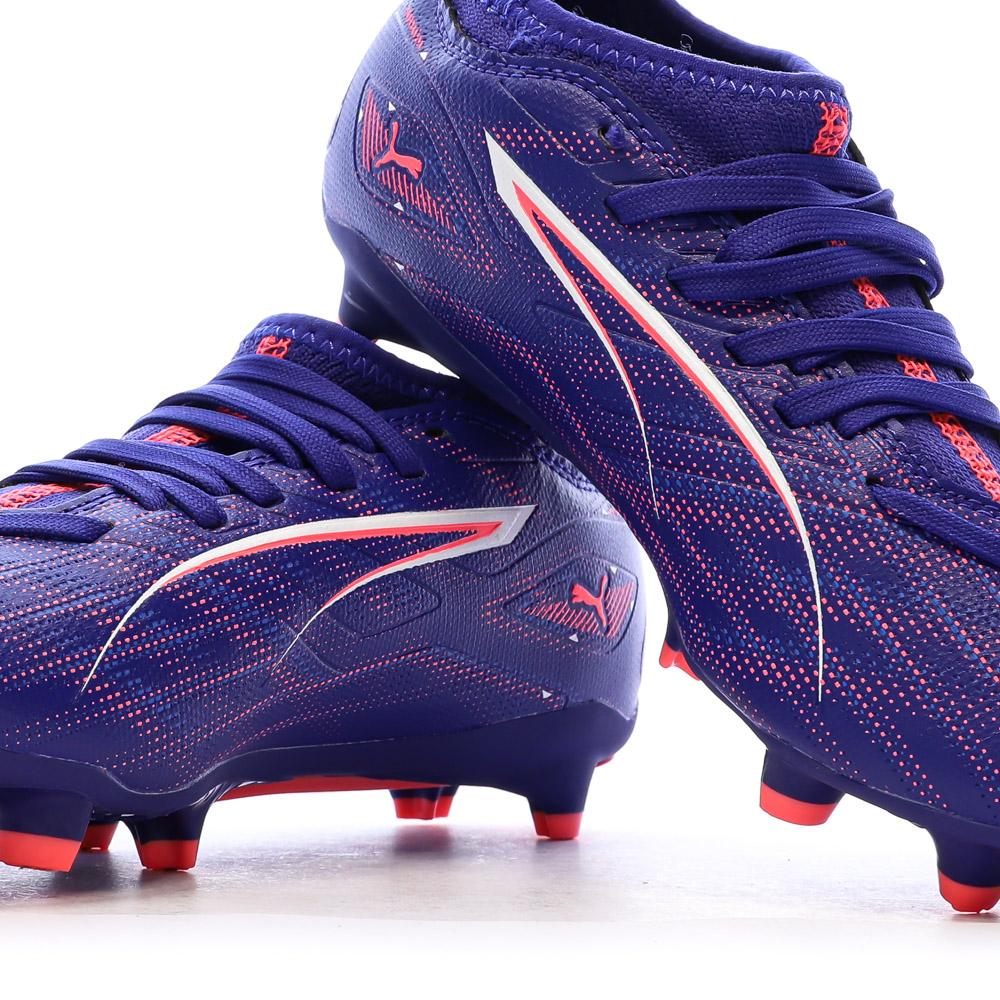 Chaussures de Foot Violet Junior Puma Ultra 5 Match FG/AG vue 7
