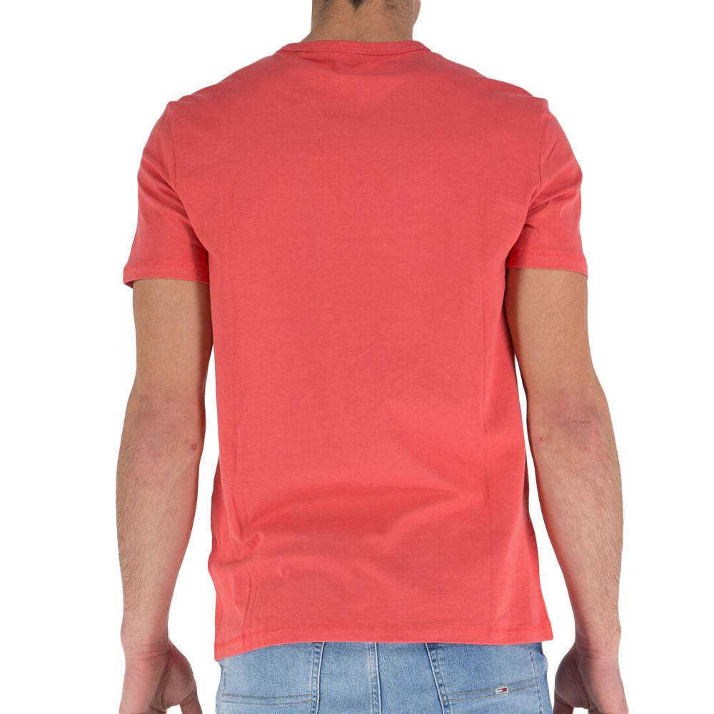 T-shirt Rouge Homme Guess Maksim vue 2