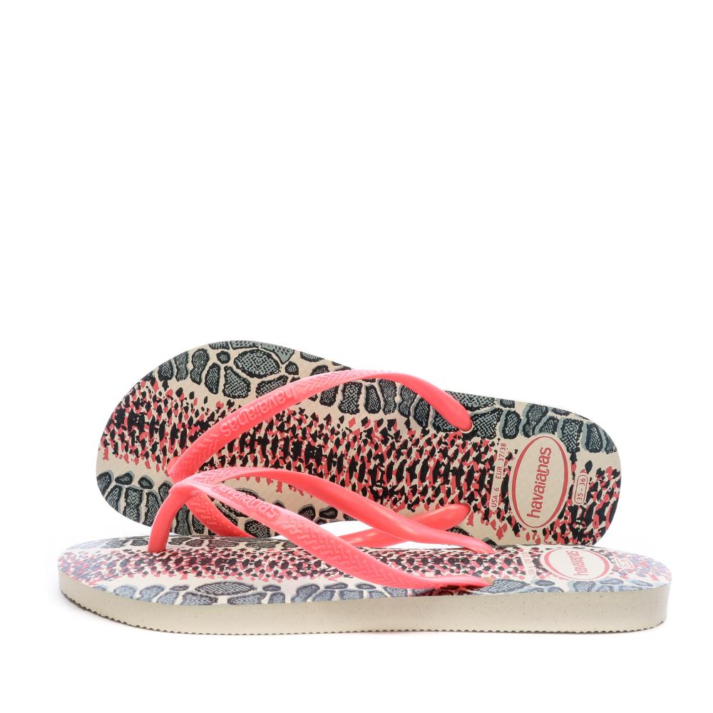 Tongs Rose serpent Femme Havaianas Slim Animals pas cher