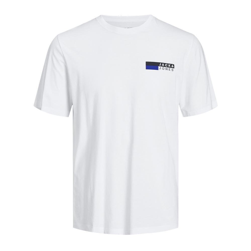 T-Shirt Blanc Garçon Jack & Jones Corps pas cher