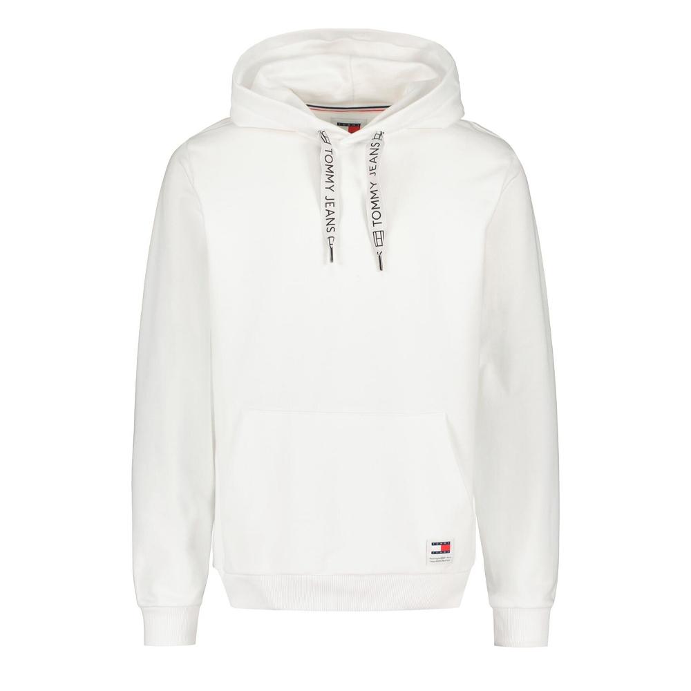Sweat à Capuche Blanc Homme Tommy Hilfiger Taping pas cher