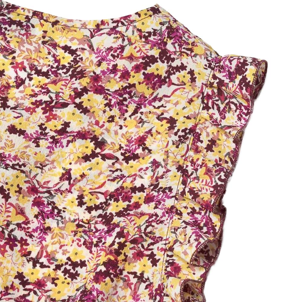 Combishort Jaune/Rose Fille Le Temps Des Cerises Fleur vue 2