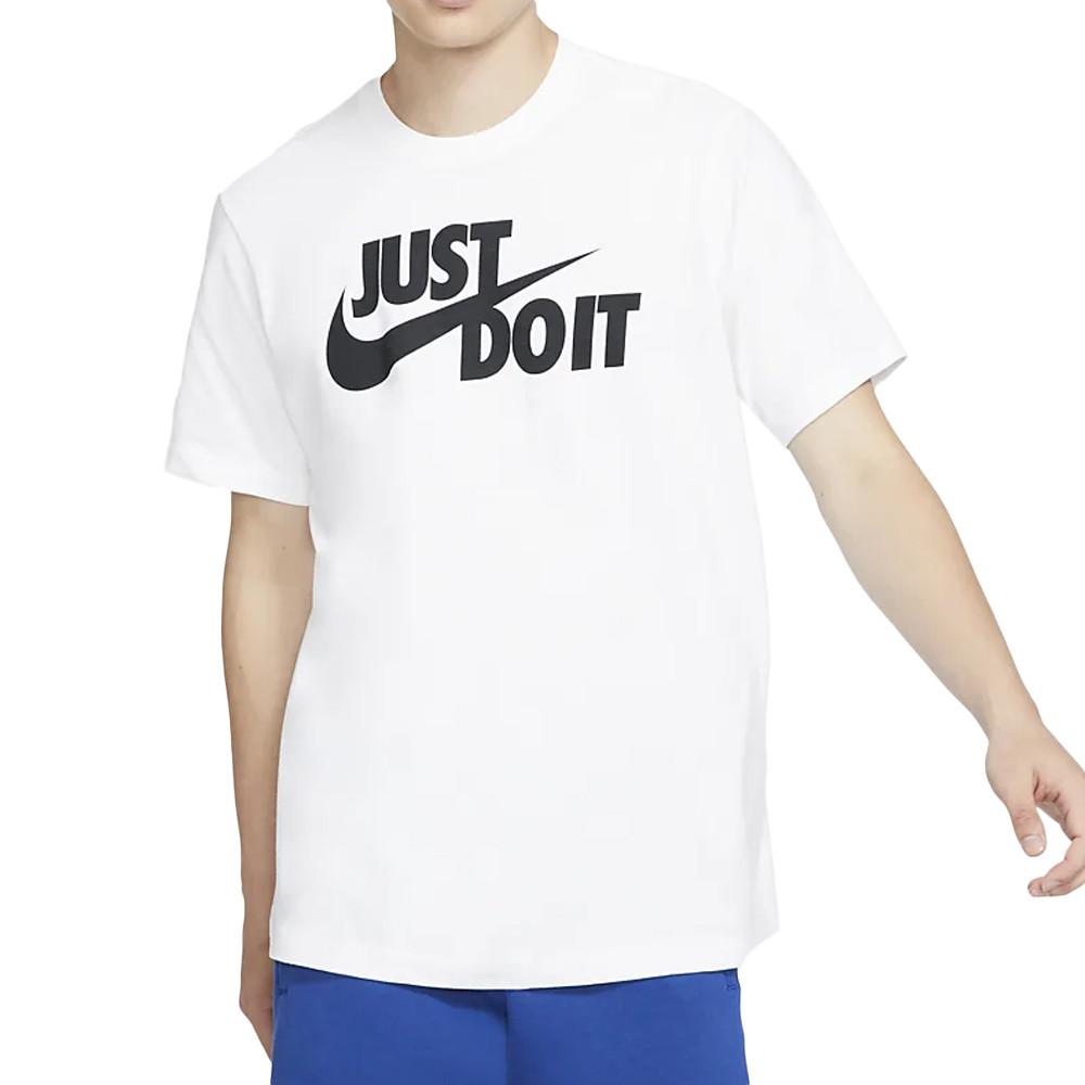 T-shirt Blanc Homme Nike Just Do It Swoosh pas cher