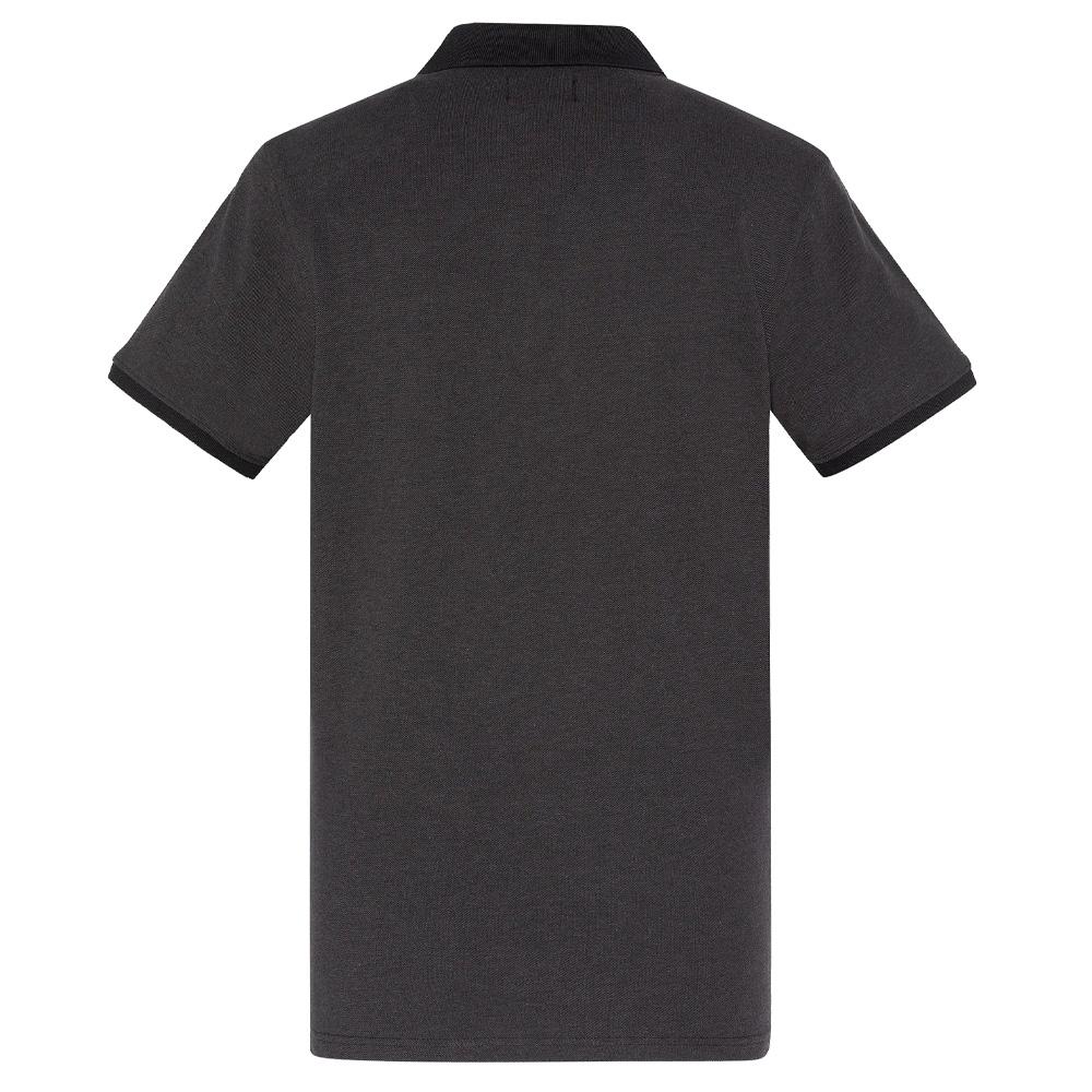 Polo Noir Homme Schott PSPENY vue 2