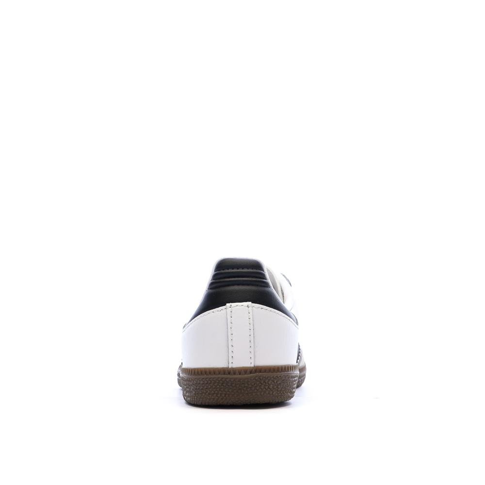 Baskets Adidas Samba Blanches Mixte Junior vue 3
