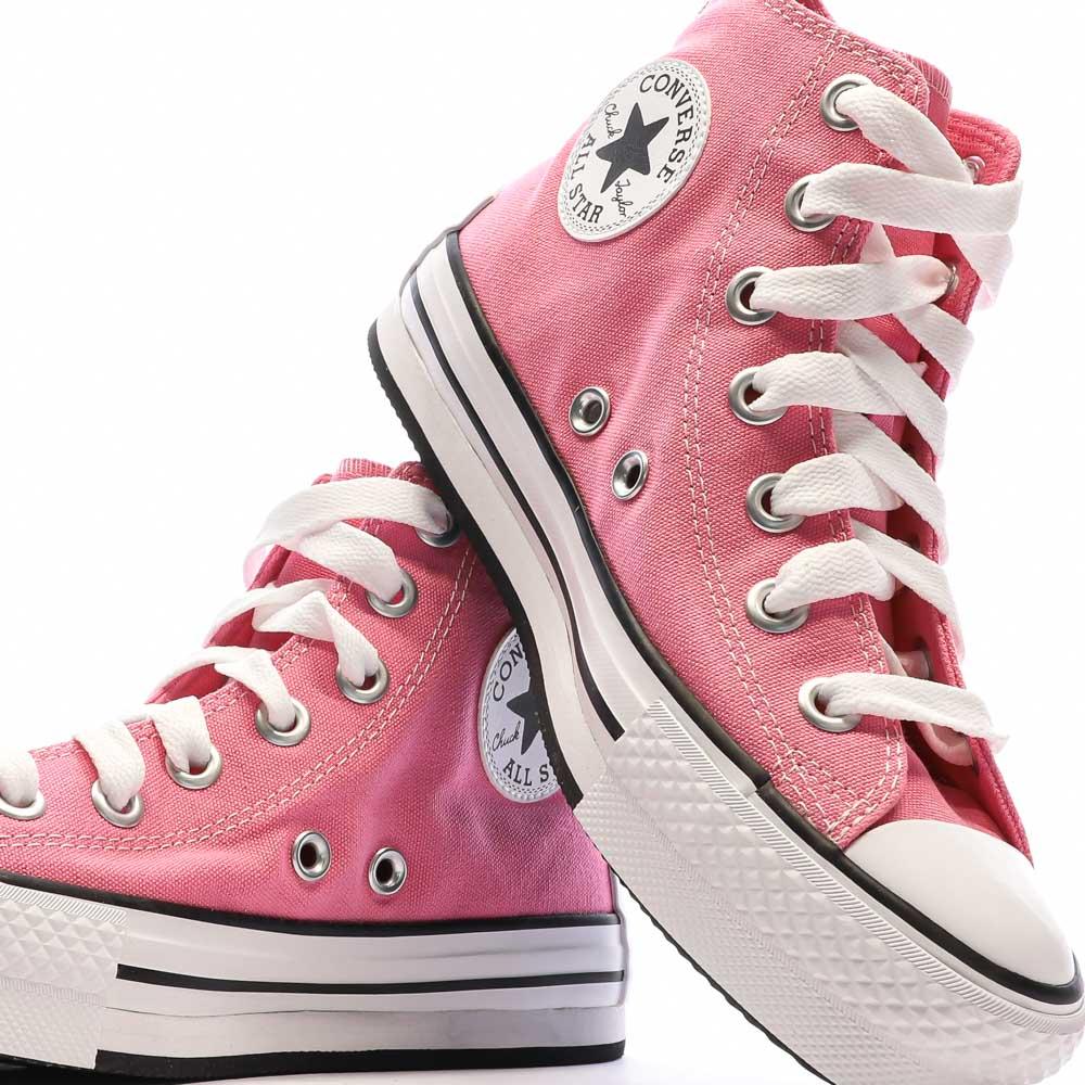 Baskets Roses Femme Converse All Star Lift Platform Sketch vue 7