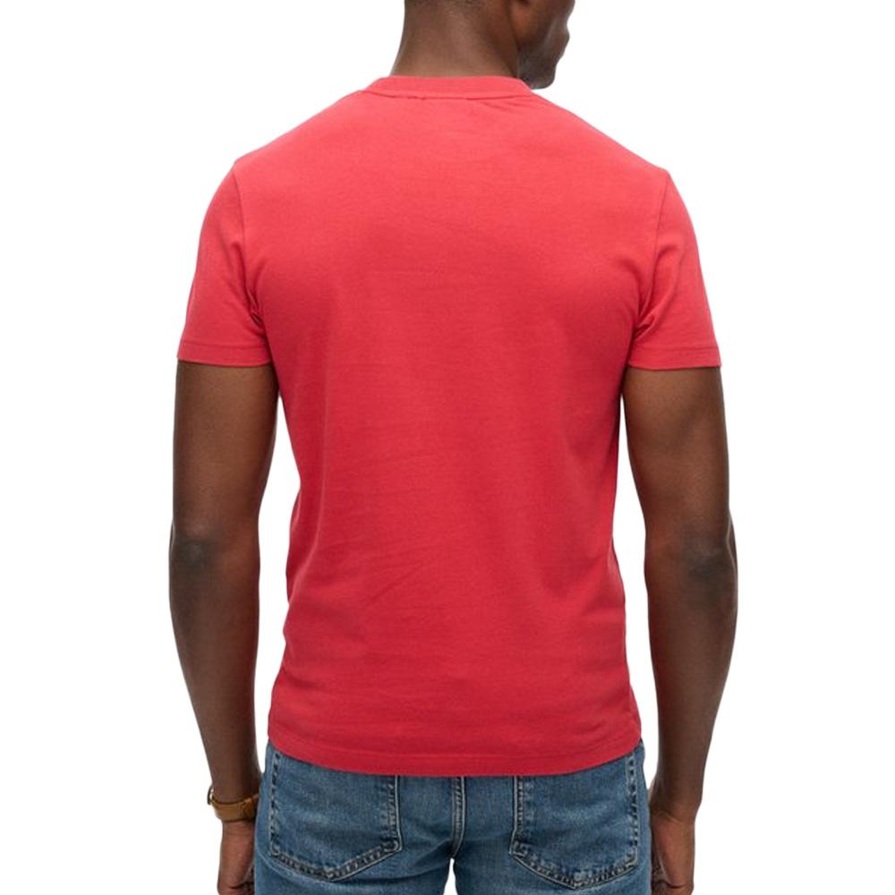 T-Shirt Rouge Homme Superdry Essentials vue 2