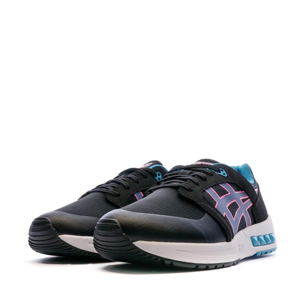 Baskets Noir et Bleu Femme Asics Gelsaga Sou GS vue 6