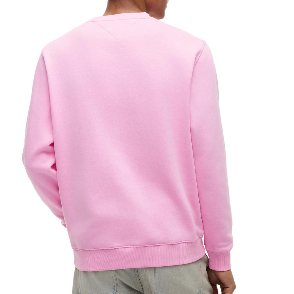 Sweat Rose Homme Tommy Hilfiger Reg Flag Crews vue 2