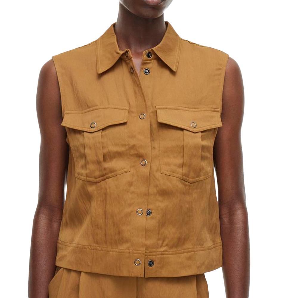 Chemise Marron Femme Rouge Edit Etienne pas cher