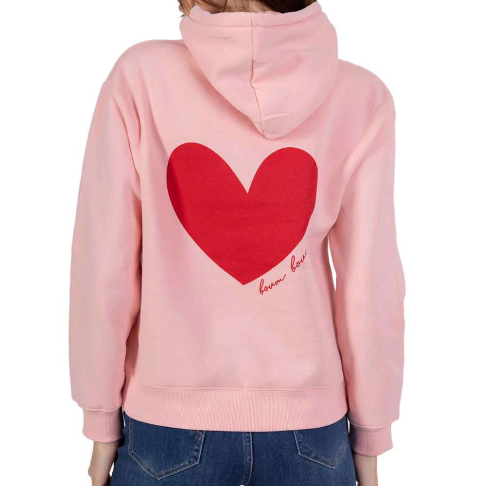 Sweat à Capuche Rose Fille PM Mère & Filles Boum Boum vue 2