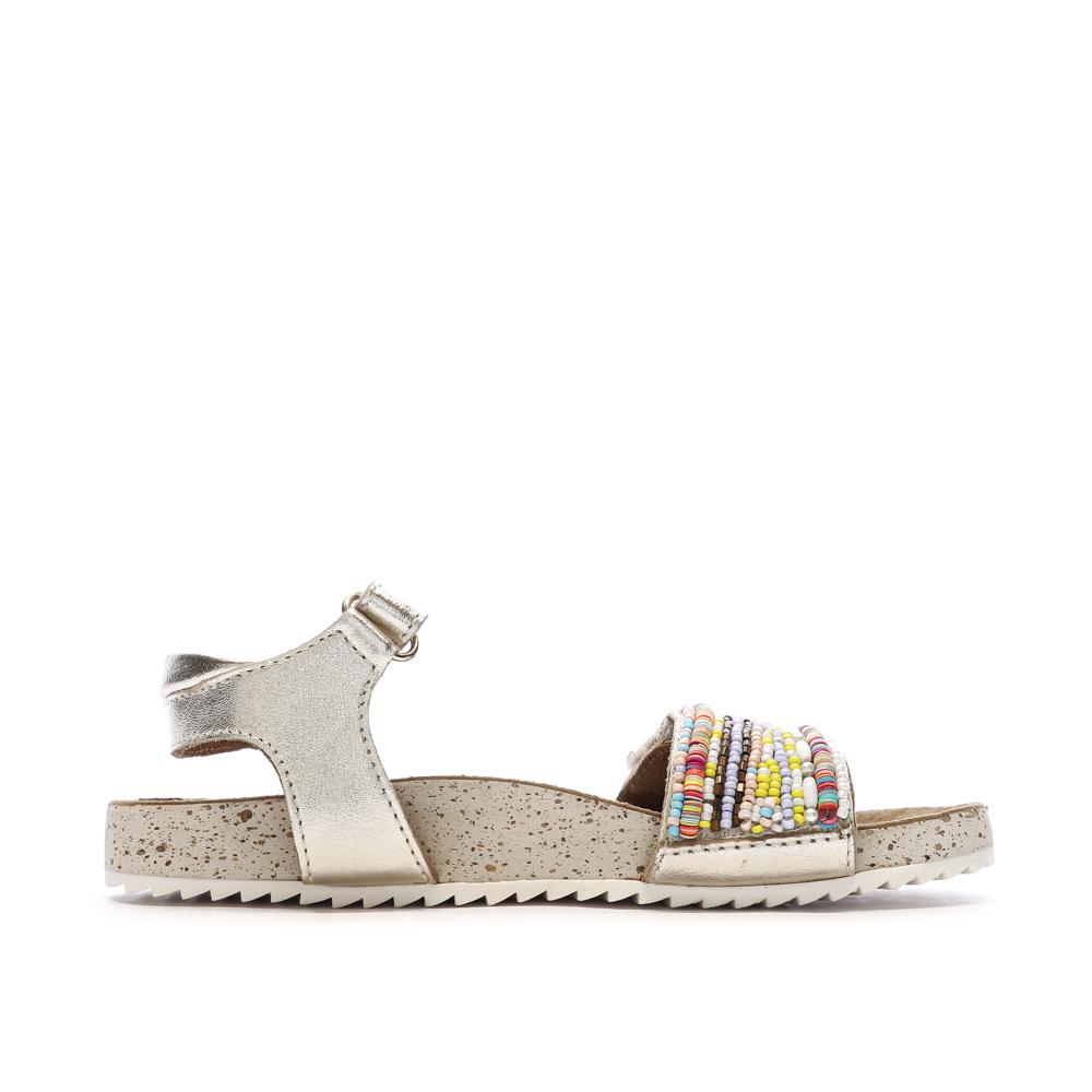 Sandales Doré et Perles Fille Mod8 Mo Charlene vue 2