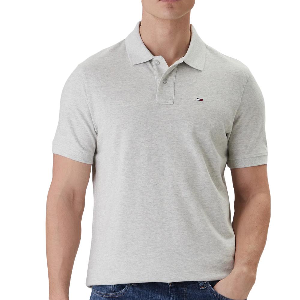 Polo Gris Homme Tommy Hilfiger Regular pas cher