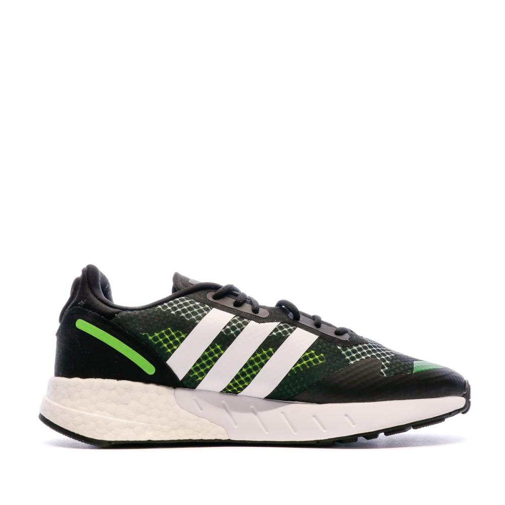 Baskets Noires Homme Adidas ZX 1K Boost vue 2