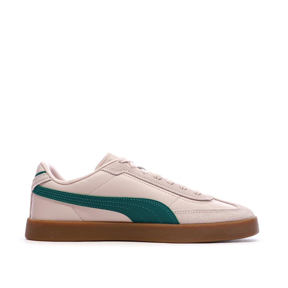 Baskets Rose/Vert Femme Puma Club II Era vue 2