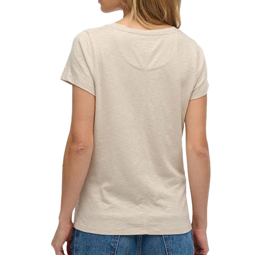 T-shirt Beige Femme Superdry Studios Scoop vue 2