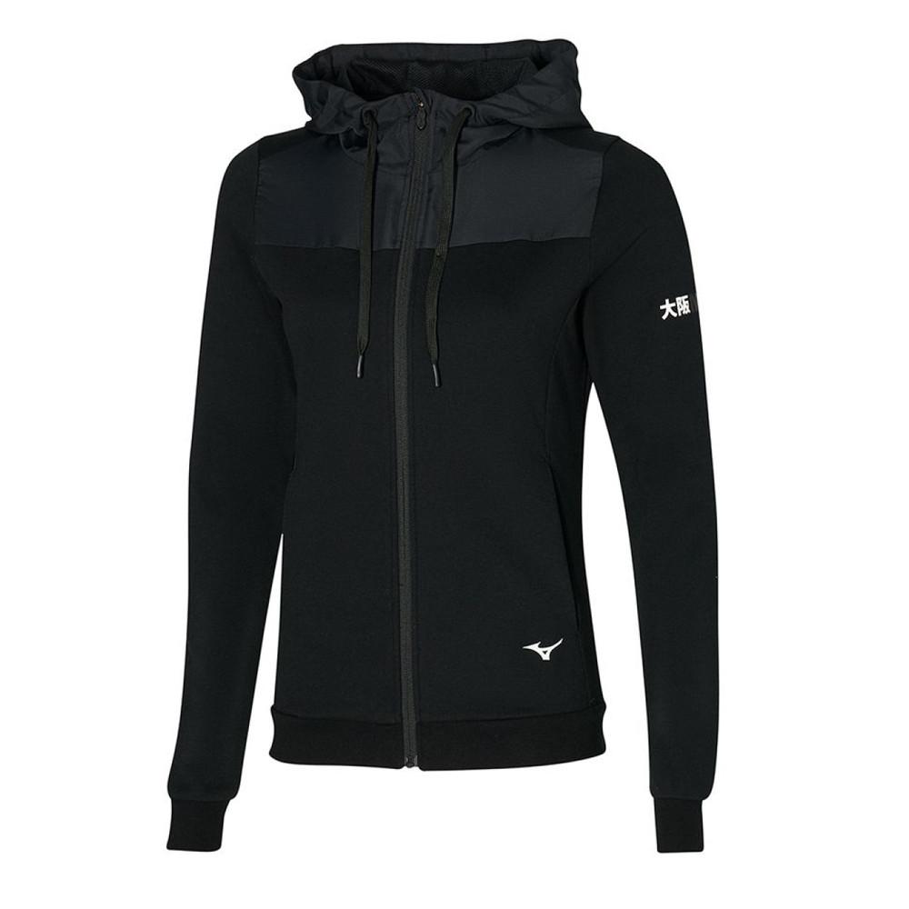 Sweat Zippée Noir Femme Mizuno 09 pas cher