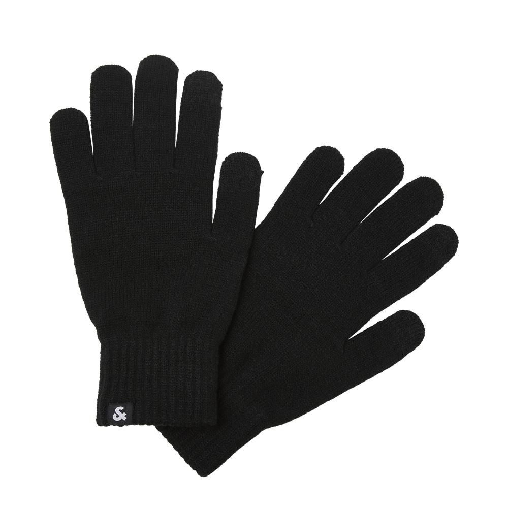 Gants Noir Jack & Jones Knitted Gloves pas cher