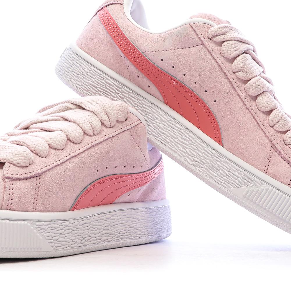 Baskets Rose Fille Puma Suede Xl Jr vue 7