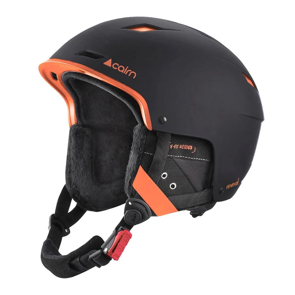 Casque de Ski Noir Mixte Cairn Reveal Mat Fire pas cher