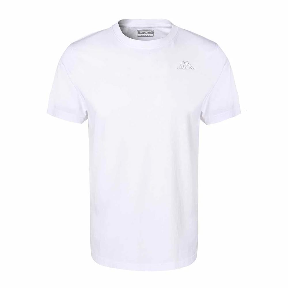 T-shirt Blanc Homme Kappa Cafers pas cher