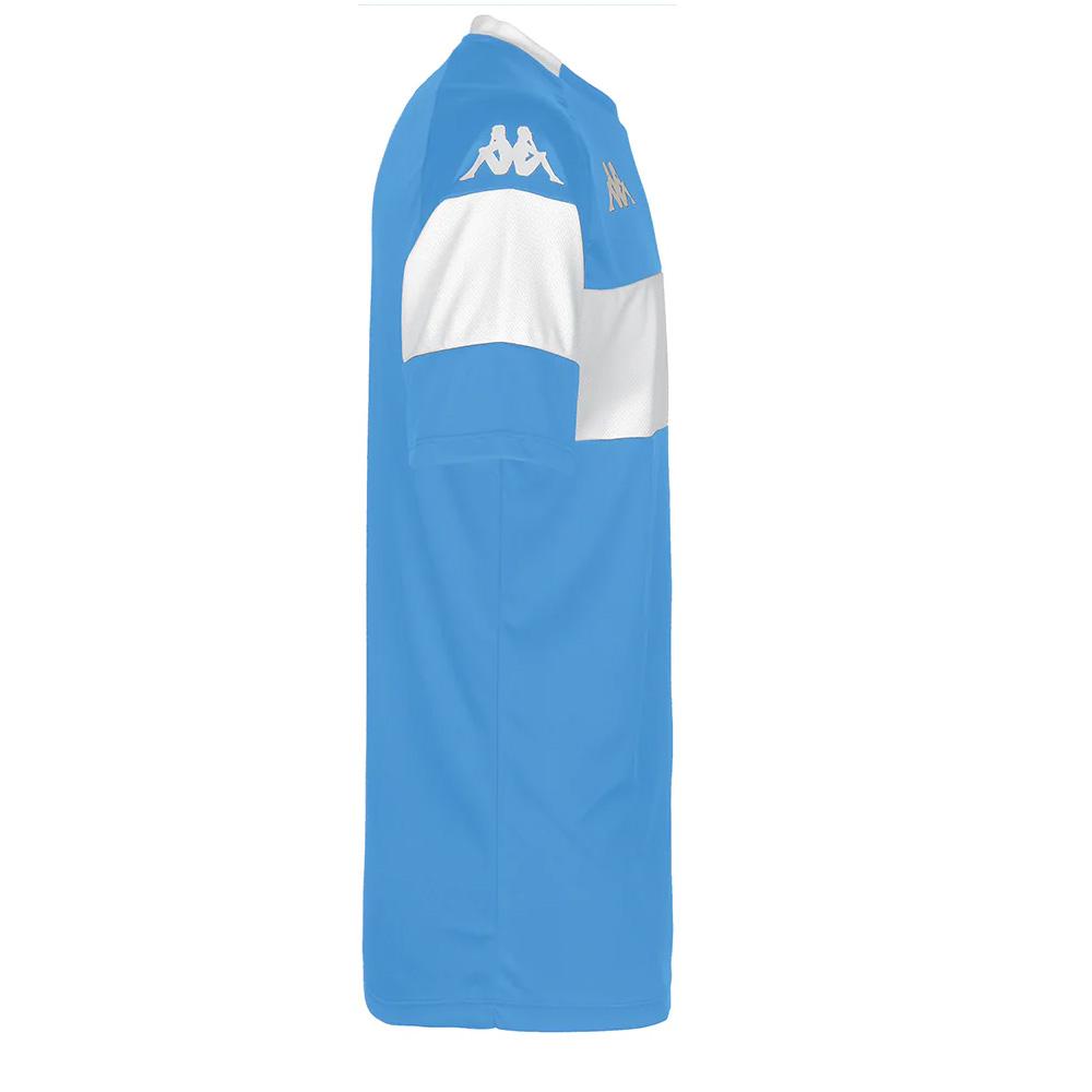 T-Shirt de Sport Blanc/Bleu Homme Kappa Dareto 33133WWJR vue 2