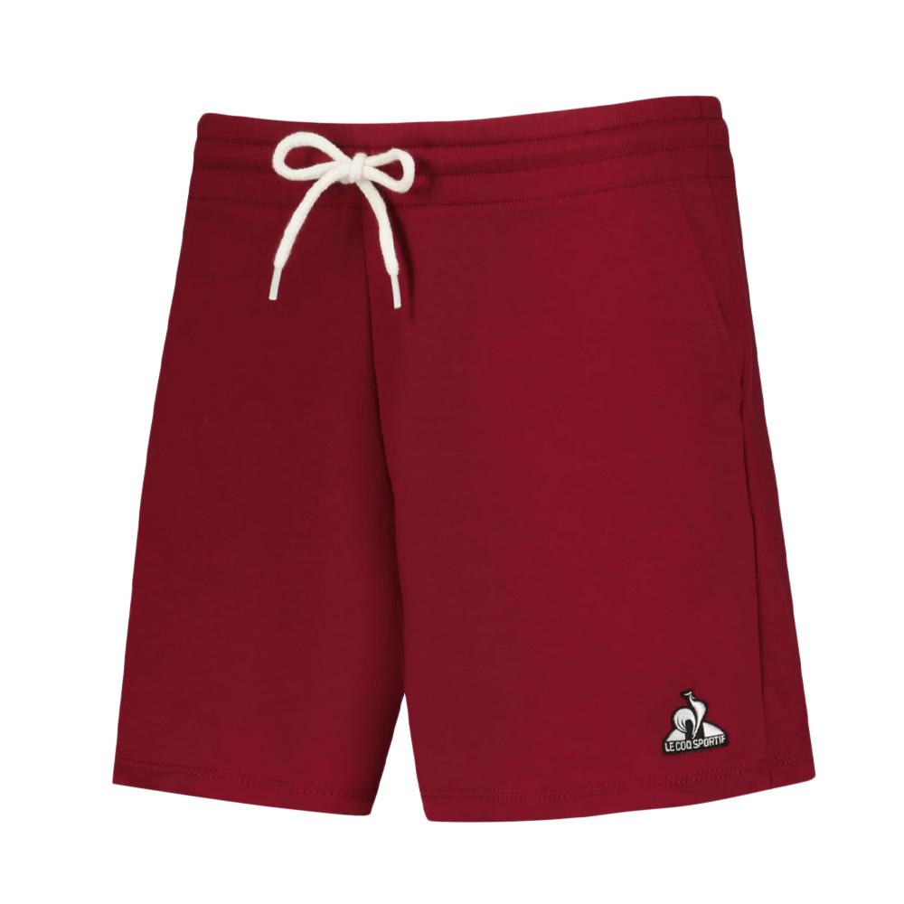 Short Bordeaux Femme Le Coq Sportif Heritage pas cher