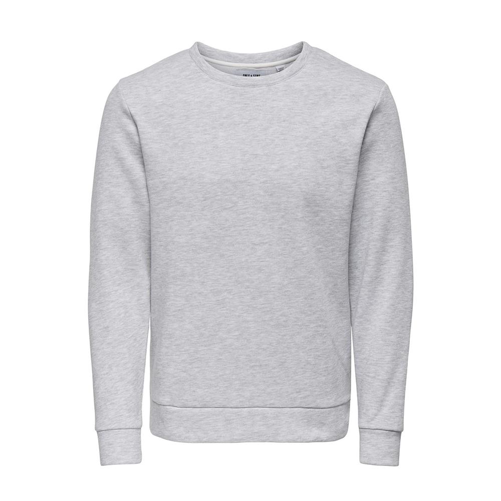Sweat Gris Homme Only & Sons Chase pas cher
