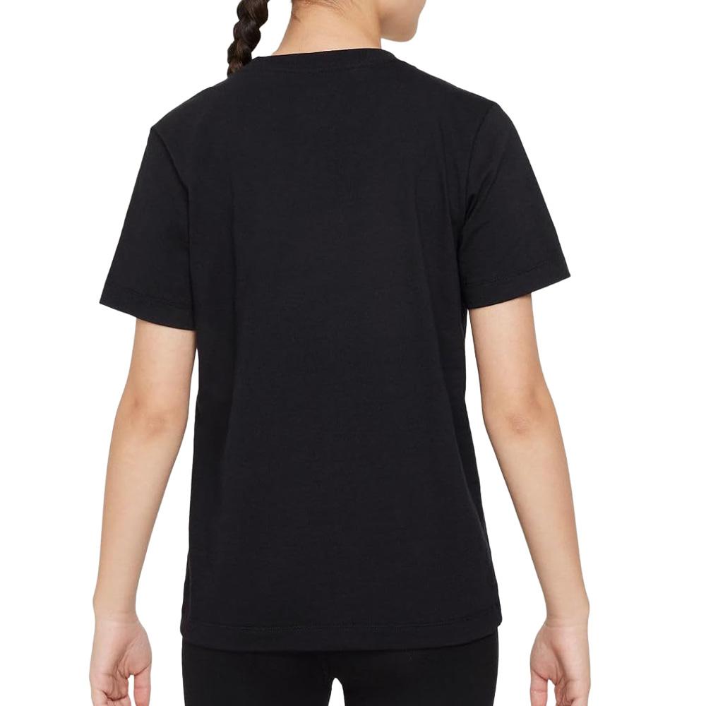 T-Shirt Noir Fille Nike FZ5178 vue 2