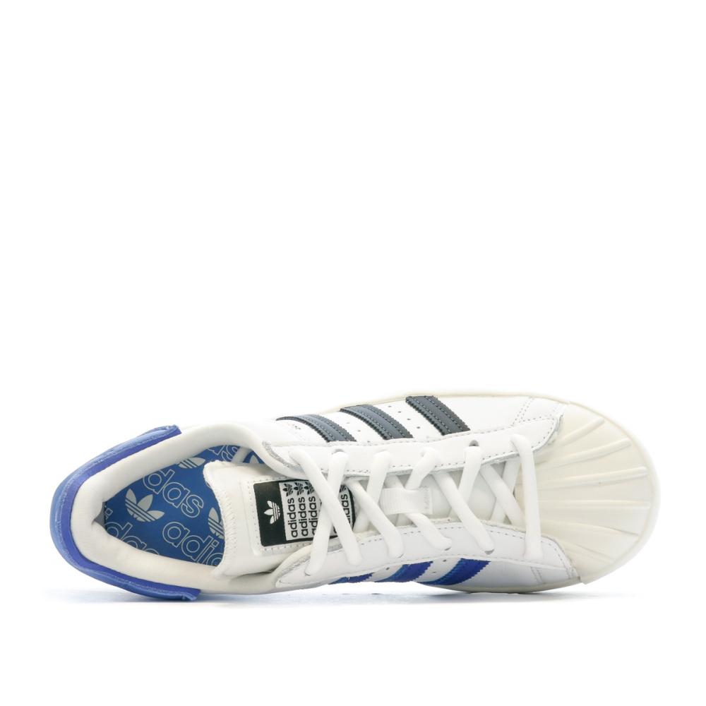 Baskets Blanches Garçon Adidas Superstar Ayoon W vue 4