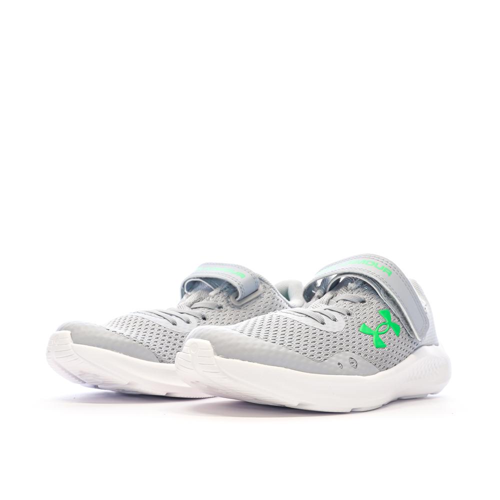 Baskets Grises Enfant Under Armour Bps Pursuit 3 Ac vue 6