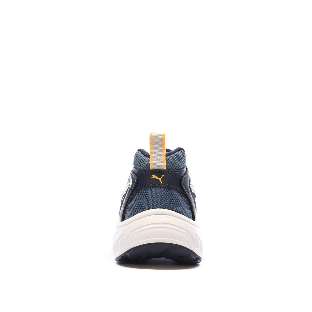 Baskets Gris Bleuté/Orange Fille Puma Morphic vue 3