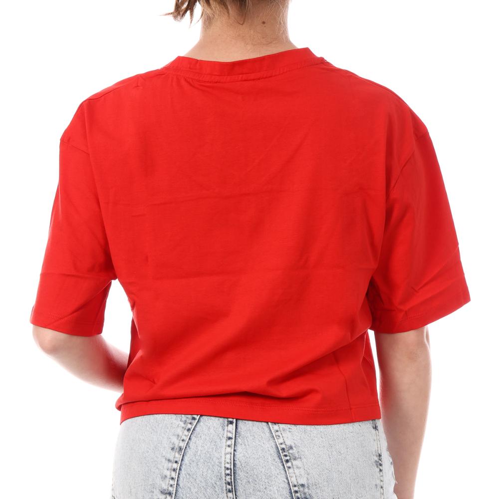 T-shirt Rouge Crop Femme Supreme Grip Ranaka vue 2