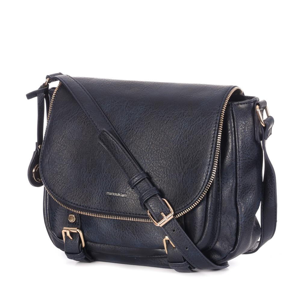 Sac à Bandoulière Marine Femme Manoukian ALYSON vue 2