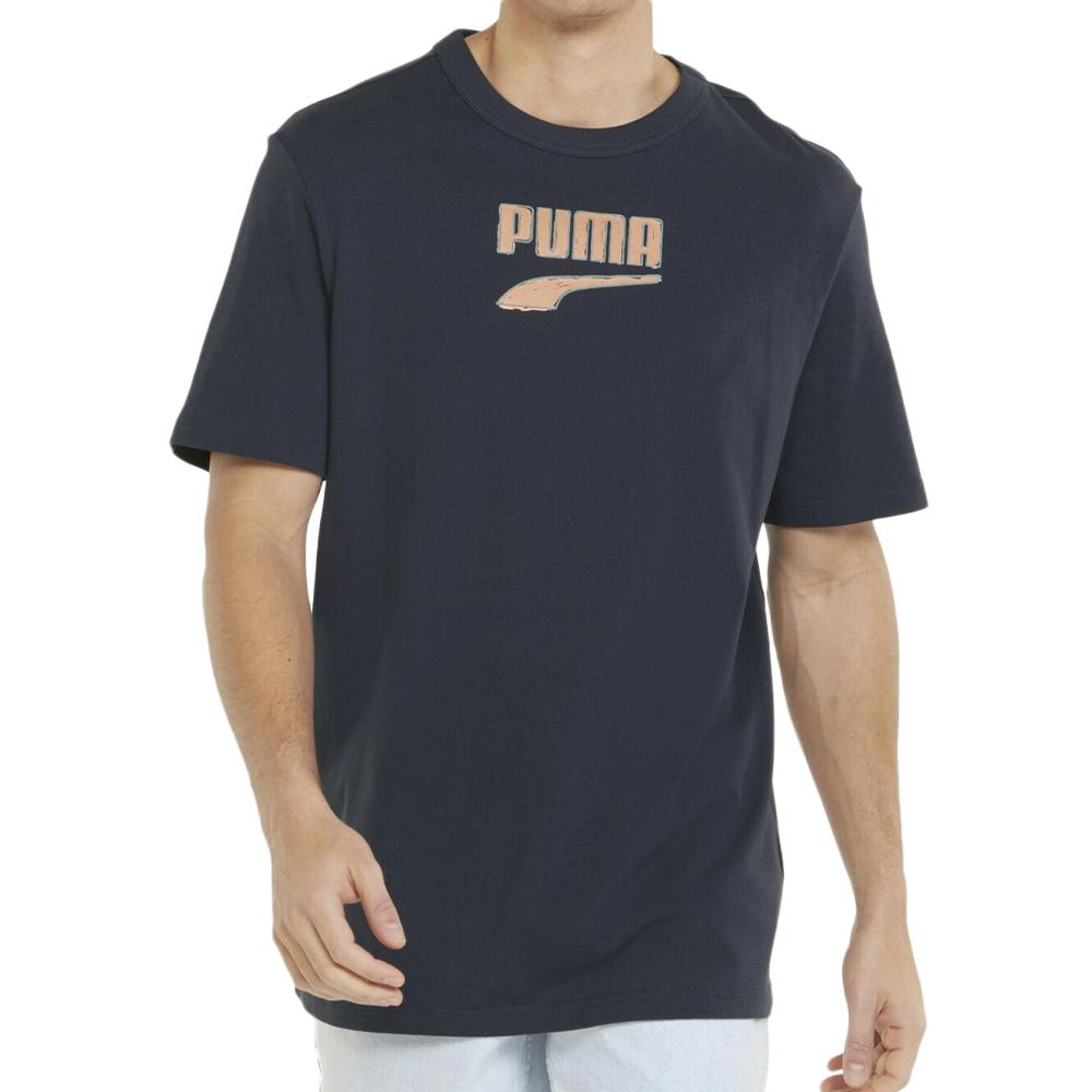 T-shirt Marine Homme Puma Downtown pas cher
