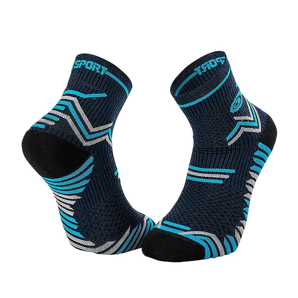 Chaussettes de running Marine/Turquoise Homme BV SPORT Trail Ultra pas cher