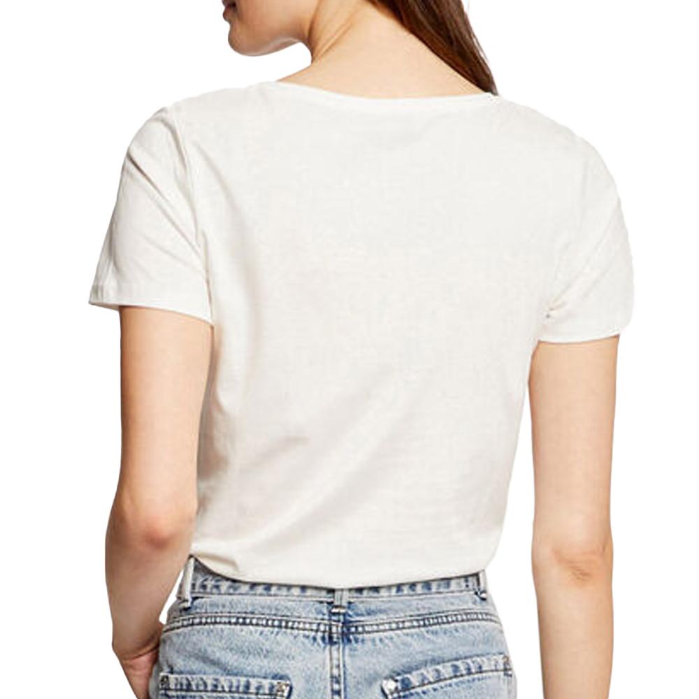T-shirt Blanc Femme Morgan DANAE vue 2