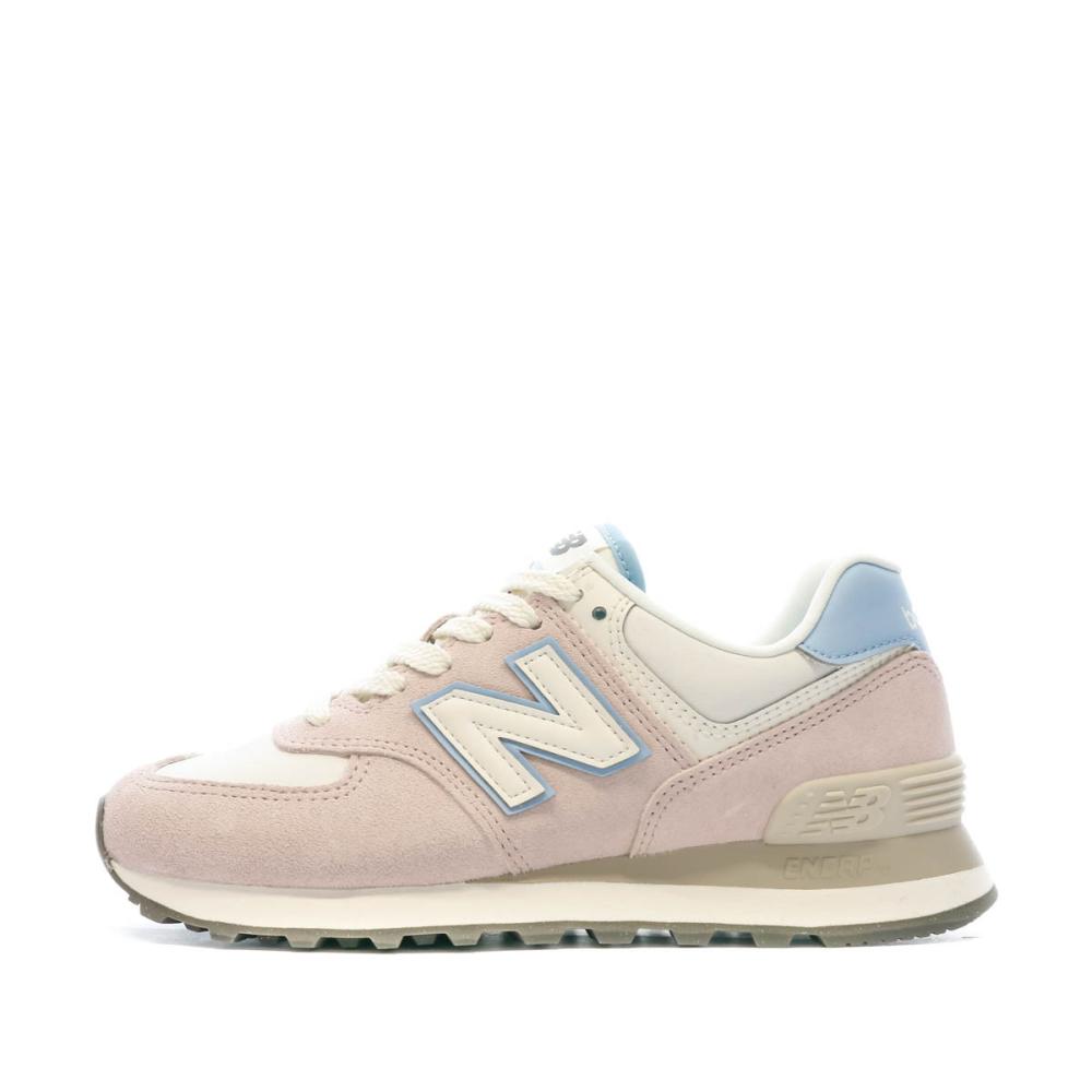 Baskets Rose Femme New Balance 574 pas cher